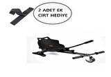 Tüm Modeller Ile Uyumlu Siyah Hoverkart Elektrikli Kaykay Hoverboard Aparatı(2 Adet Yedek Cırt Hediye)