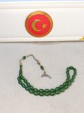YEŞİL SIKMA KEHRİBAR TESBİH