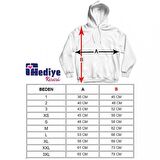 Kişiye Özel Atatürk Baskılı Cepli, Kapşonlu Beyaz Unisex Sweatshirt HK2292