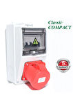 Classic COMPACT'' Trifaze Elektrikli Araç Kombinasyon Kutusu 5x32A+1x16A, 5 Yıl Garanti V i k o / P a n a s o n i c