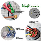 DELUXE, Elektrikli Araç Kombinasyon Kutusu 5x32A + 3x32A + 1x16A - Trifaze-Monofaze- Schneider Marka Sigorta Grubu - 5 Yıl Garanti