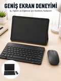Android İşletim Sistemli SIM Kart Girişli Tablet Bluetooth Klavye Mouse Seti Mobil İnternet Destekli