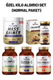 Özel Kilo Aldırıcı Set - Normal Paket ( Omega 3, B Complex, Çinko, Calorix, Gainer 400gr)
