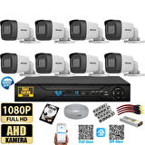 Hikvision 2 MP 8 Kameralı 320 GB HDD Tak Çalıştır  Kamera Seti