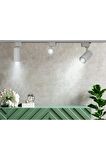 Mini Ray Spot Set Gu-10 Duylu Beyaz Kasa Beyaz Işık 3 Spot Lamba 1 Mt Ray 3 Gu10 6500k Led Ampul
