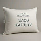 6 Adet %100 Kaz Tüyü 20 Gıdık Yastık (ALÇAK YATIŞ) 50x70 Elizza- Biyeli