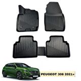 PEUGEOT 2008-2019+ İLE BİREBİR UYUMLU 3D OTO PASPAS RUİNS