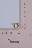 Gold Taşlı Kelebekli Helix Piercing Halka Taşlı Conch Piercingi