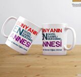 Anneler Gününe Özel Beyaz Kupa Bardak - HMK-00074