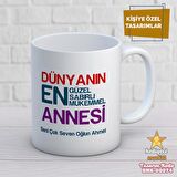 Anneler Gününe Özel Beyaz Kupa Bardak - HMK-00074