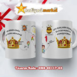Prens Karakter Temalı Beyaz Kupa Bardak - HMK-00117-04