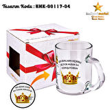 Prens Karakter Temalı Şeffaf Cam Kupa Bardak - HMK-00117-04