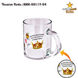 Prens Karakter Temalı Şeffaf Cam Kupa Bardak - HMK-00117-04