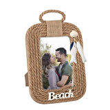 Beach Hasır İpli 10x15 Ahşap Fotoğraf Çerçevesi