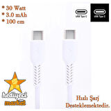 ETECH DK-013 3.0A 30W Type-C to Type-C Data Kablosu