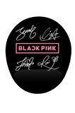 Black Pink Logo Ve Imzalar Bilek Destekli Kaymaz Buruşmaz Kırılmaz Mouse Pad
