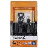 Usb Ses Kartı 7.1 5hv2 Kablolu Usb Sound Steel Sound