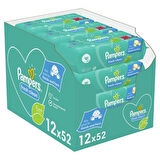 Prima Pampers Baby Yenidoğan Fresh Clean Islak Havlu 52x12 Adet (624 Yaprak)
