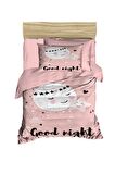 Yenidoğan Kız Bebek Nevresim Takımı %100 Pamuklu Good Night 