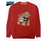 Big Bros Oversize Sweatshirt Kırmızı