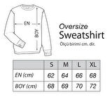 Viva La Vida! Oversize Sweatshirt Kırmızı