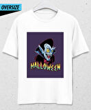Gece Kontu Dracula Oversize Beyaz T-Shirt