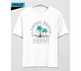 Memorable Summer Oversize Tee T-Shirt Beyaz