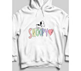 Snoopy'nin Sevgi Dolu Dünyası Kapüşonlu Sweatshirt