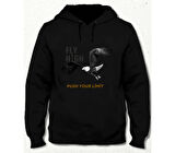 Kartal Agle Özel Tasarım Taraftar Sweatshirt Ön-Arka Baskı Siyah
