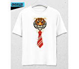 Official Tiger Oversize Beyaz T-Shirt Beyaz