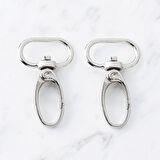  2,5x4 cm 2 li Makrome Anahtarlık Kancası