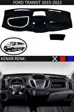 Honda Civic 1994-2000 İçin Uygun Torpido Koruma Halısı Siyah Kenar Renk Siyah