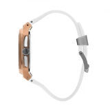 Quantum HNG1033.530 Erkek Kol Saati | Rose Gold Kronograf, Beyaz Kordonlu Özel Tasarım