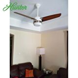 Hunter - Nova Beyaz - 107 Cm. Aydınlatmalı Tavan Vantilatörü 