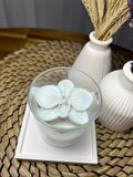 Hediyelik Orkide Bardak Mum Dekoratif Bebek Kokulu Soya Wax Mum Sevgiliye Anneye