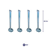 Metal Katlanır Yer Sofrası Ayağı 4 Adet 30 Cm Kaliteli Masa Ayağı Seti
