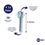 Katlanır Yer Sofrası Ayağı 20 Cm ( 4 Adet )