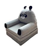 Çocuk-bebek Koltuğu Sandalye Portatif Yatak Puf-dik Duruş Minderi Panda Figürlü Bebek Çocuk Koltuğu