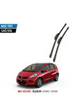HONDA JAZZ 2009-2014 2'li Ön Cam Sileceği Sağ Sol Silecek Takımı Muz Silecek