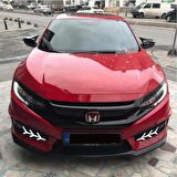 Honda Civic FC5 FK7 Batman Yarasa Ayna Kapağı 2016 Sonrası Piano Black