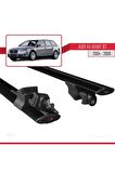 Audi A4 (B7) AVANT 2004-2008 Arası ile uyumlu HOOK Model Anahtar Kilitli Ara Atkı Tavan Barı SİYAH