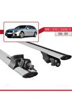 Bmw 5 Series Touring (F11) 2010-2017 Arası  HOOK Model Anahtar Kilitli Ara Atkı Tavan Barı GRİ