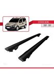 Citroen Nemo 2007-2017 Arası ile Uyumlu HOOK Model Anahtar Kilitli Ara Atkı Tavan Barı SİYAH