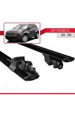 Jeep Cherokee 2013-2018 Arası ile uyumlu HOOK Model Anahtar Kilitli Ara Atkı Tavan Barı SİYAH