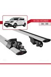 Kia Soul  2014-2019 Arası ile uyumlu HOOK Model Anahtar Kilitli Ara Atkı Tavan Barı GRİ