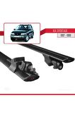 Kia Sportage 1997-1999 Arası ile uyumlu HOOK Model Anahtar Kilitli Ara Atkı Tavan Barı SİYAH