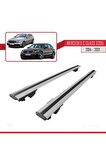 Mercedes C-Class S205 2014-2021 ile uyumlu HOOK Model Anahtar Kilitli Ara Atkı Tavan Barı GRİ