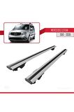 Mercedes Citan 2012-2020 (W415) Arası ile uyumlu HOOK Model Anahtar Kilitli Ara Atkı Tavan Barı GRİ