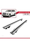 Mercedes GL (X166) 2012-2016 Arası ile uyumlu HOOK Model Anahtar Kilitli Ara Atkı Tavan Barı GRİ