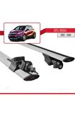 Opel Mokka 2012-2019 Arası ile uyumlu HOOK Model Anahtar Kilitli Ara Atkı Tavan Barı GRİ